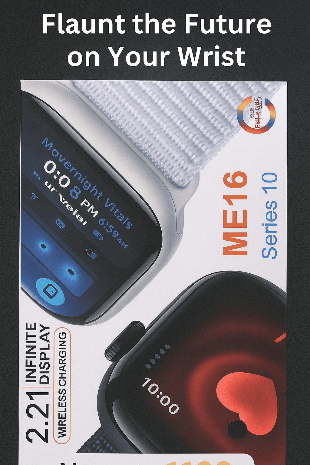 ME16 Series 10 Smartwatch - Infinity Display
