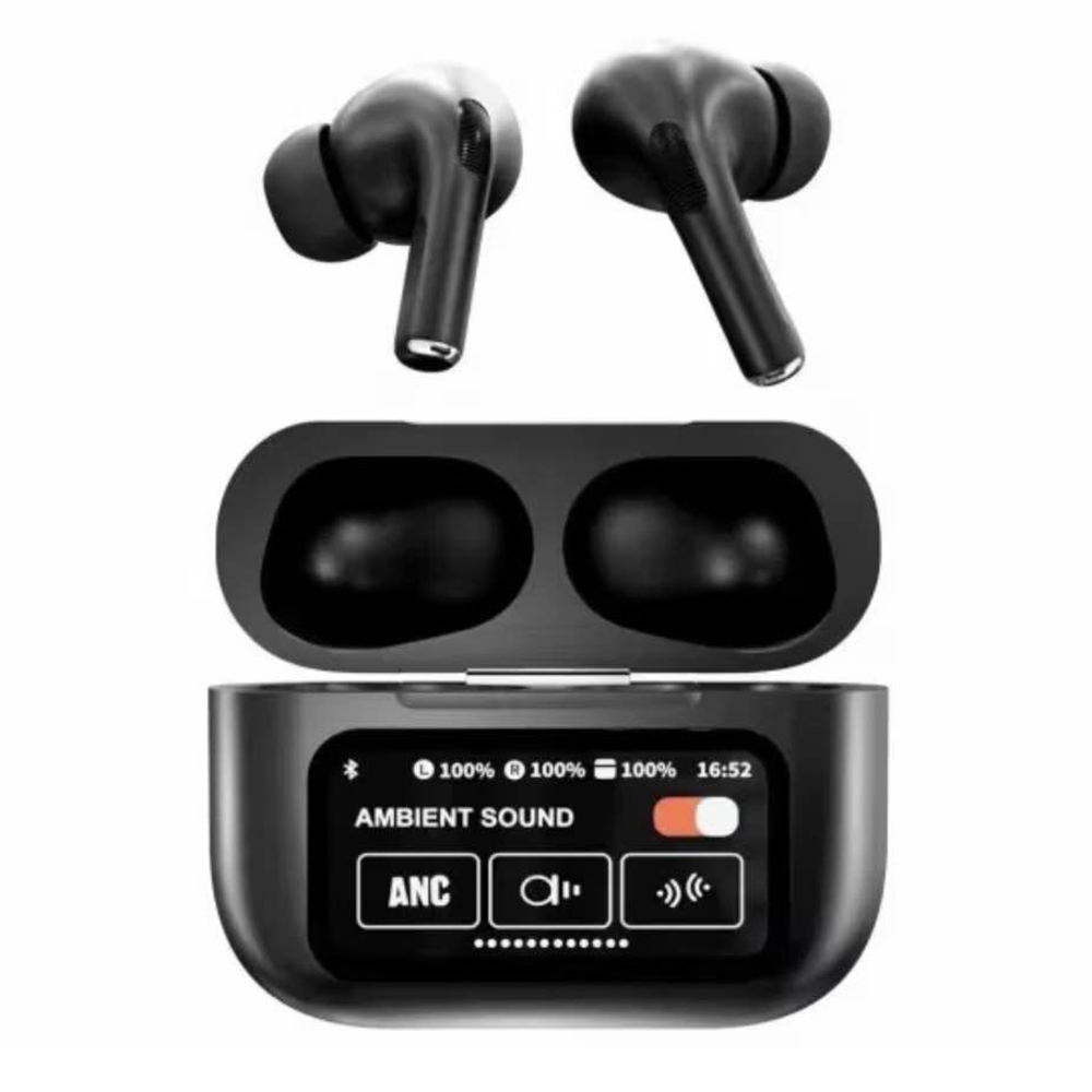 Airpods A9 Pro ANC Touch Screen Display Earbuds - Image 2
